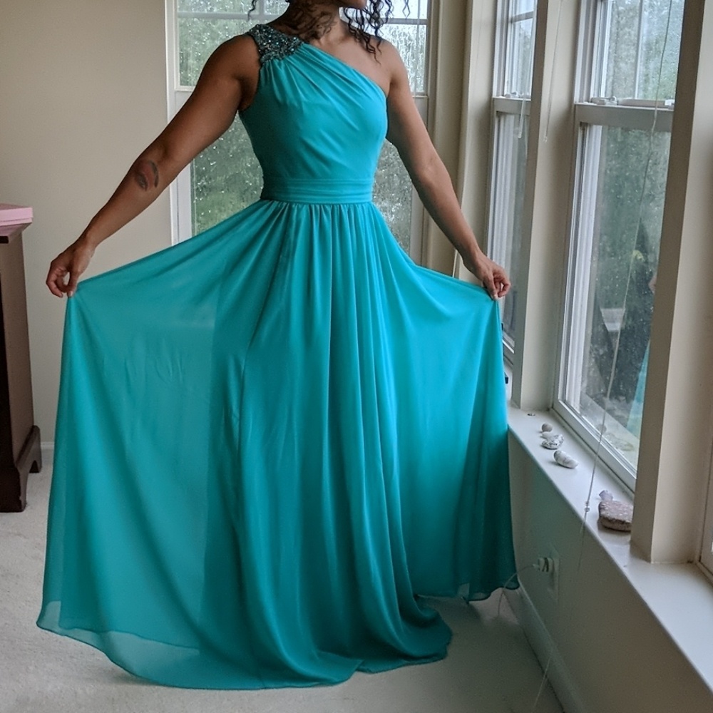 Teal Prom Dress